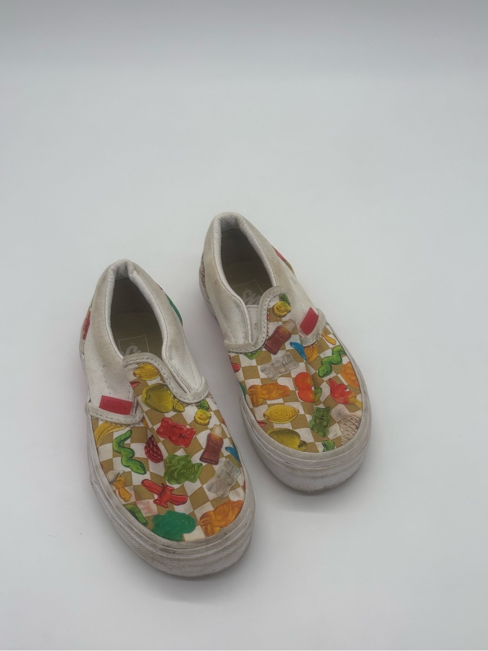Vans x Haribo Classic Slip-On Kids 11.5 Gummy Candy Checkerboard Shoes
